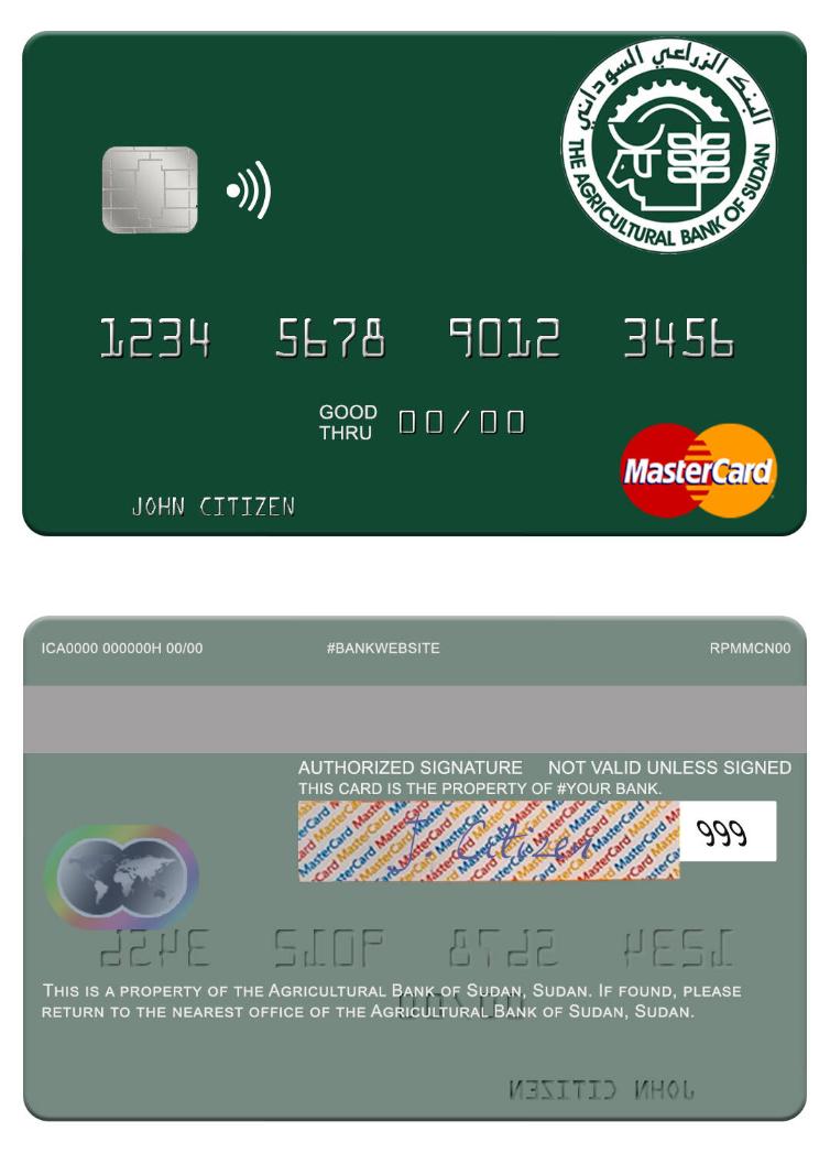 Sudan The Agricultural Bank of Sudan mastercard